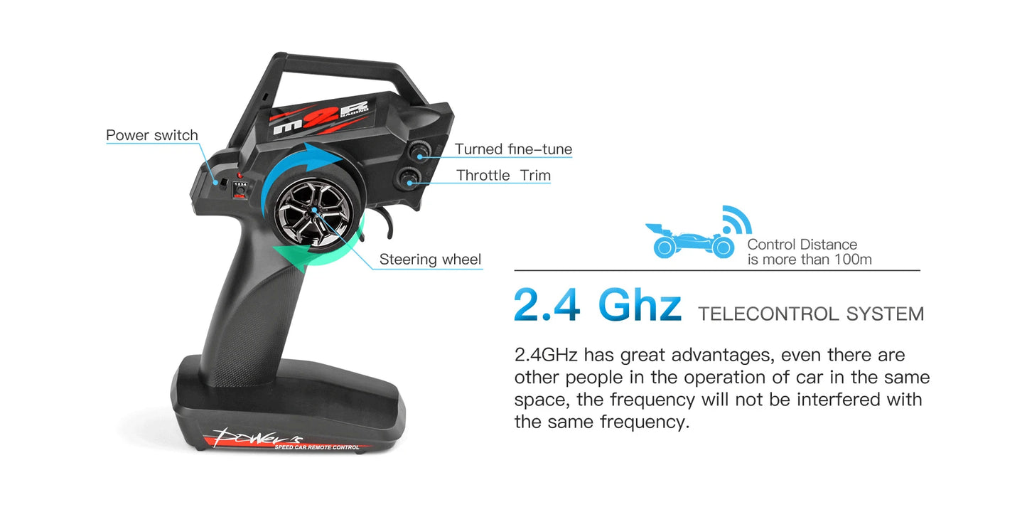 WLtoys 144010 144001 75KM/H 2.4G RC Car Brushless 4WD Electric High Speed Off-Road Remote Control Drift Toys for Children Racing