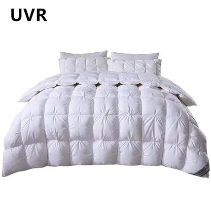 UVR 95% White Goose Down Comforter Down Comforter 5 Star Hotel Winter Down Comforter Full Cotton Comforter Double Bed Full Size.