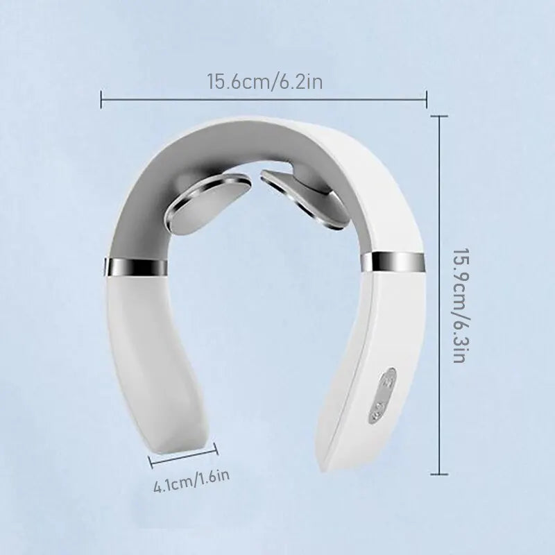 Cervical Massager Protable Mini Neck Shoulder Massager Deep Massage Neck Warm Pressing Neck Pressing Care.