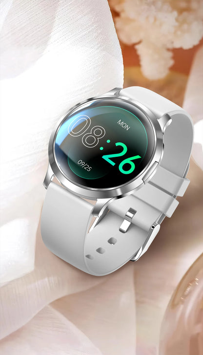 New Women Smart Watch 1.32"Ultra-thin AMOLED HD Screen Sport Fitness Bracelet Custom Watch Face Bluetooth Call Luxury Smartwatch