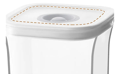 Square Hermetic Spices Candy Jars Kitchen Clear Food Storage Container Plastic Cereals Organizer Boxes Refrigerator Organizer.