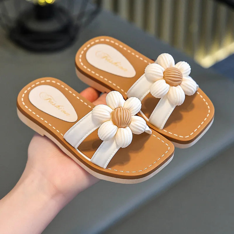 Children Slippers Kids Summer Cartoon Beach Shoes Girls Baby Soft Sole Non-Slip.