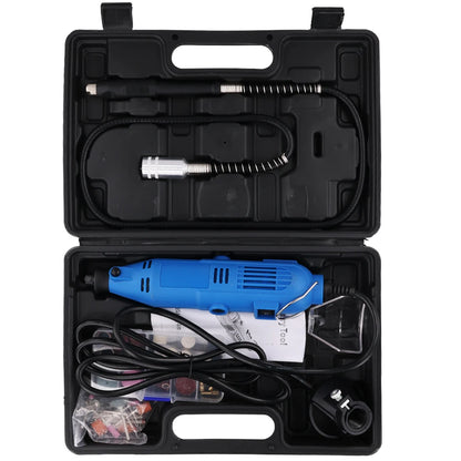 Podofo 80 Stück multifunktionale elektrische Mini-Bohrmaschine mit 6 einstellbaren Geschwindigkeiten, Graveur, Polierer mit Drehwerkzeug-Set