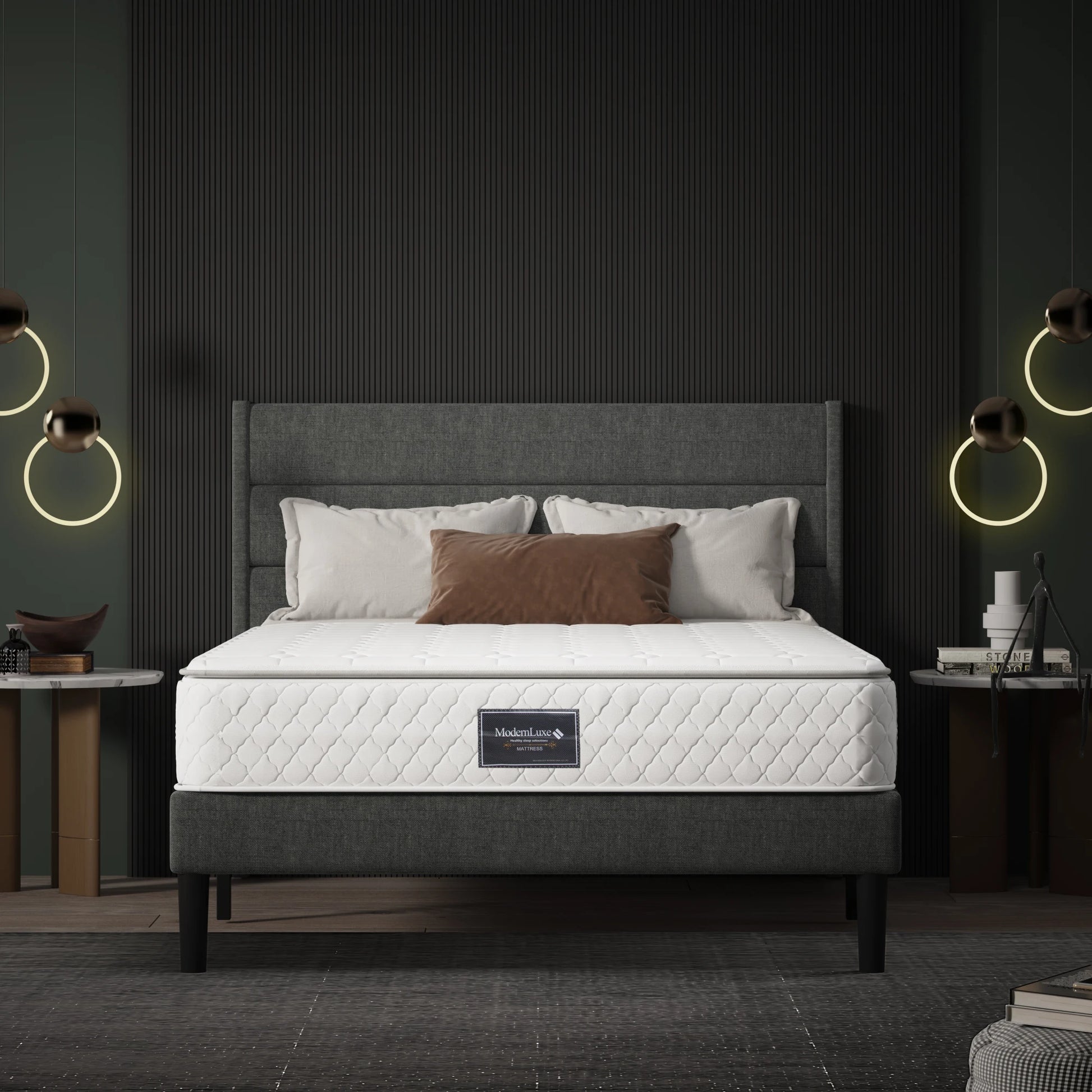 Spring Core Mattress, 7-zone Cold Foam Mattress, Pocket Springs, Quilted Microfiber Cover, Firmness Level H3, Height 25 Cm.