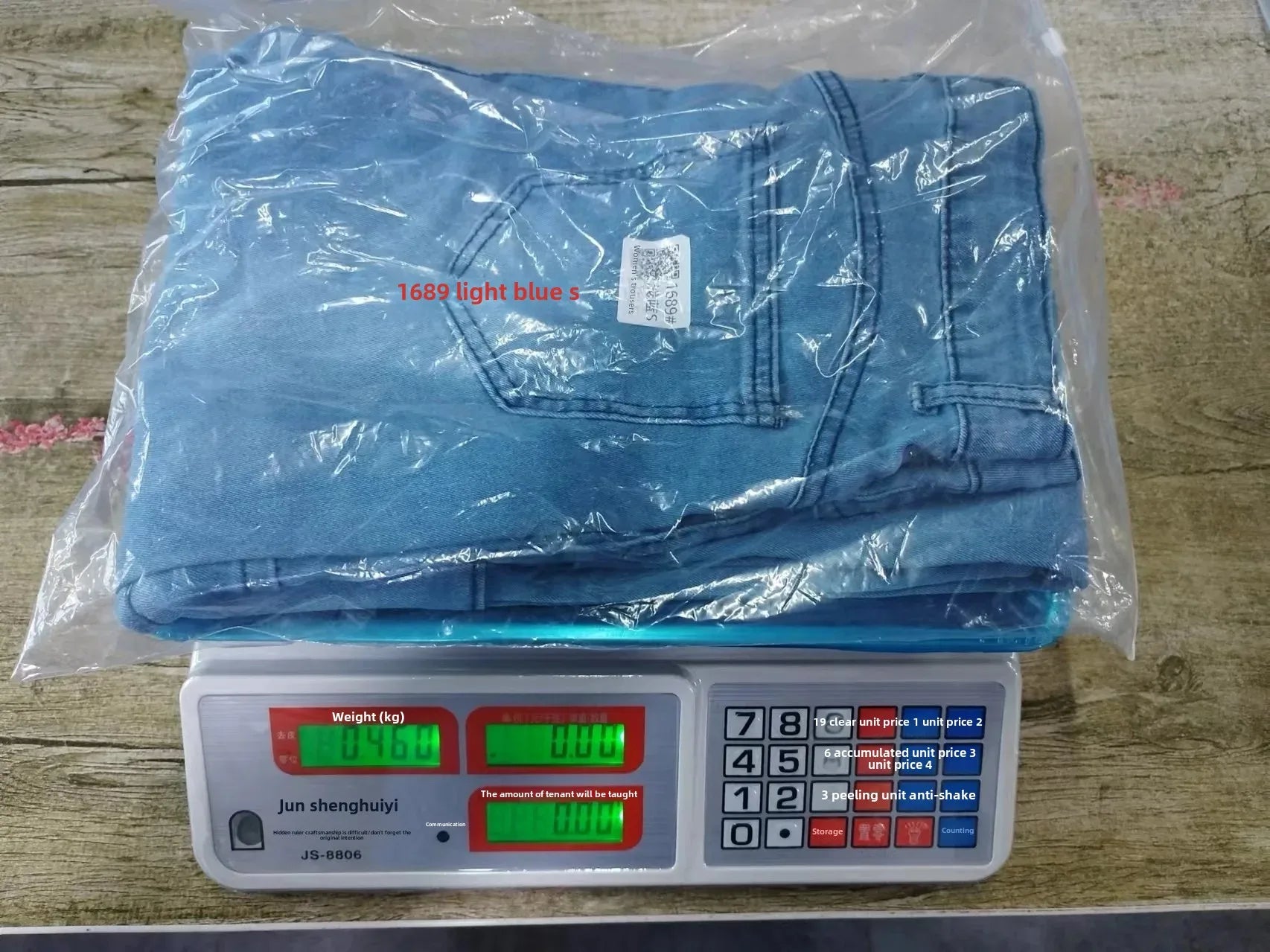 Slim Fit Women's Workwear Pants Jeans Capri Sexy Trendy New Style 2024 High Waist Straight Leg Blue Denim Trousers.