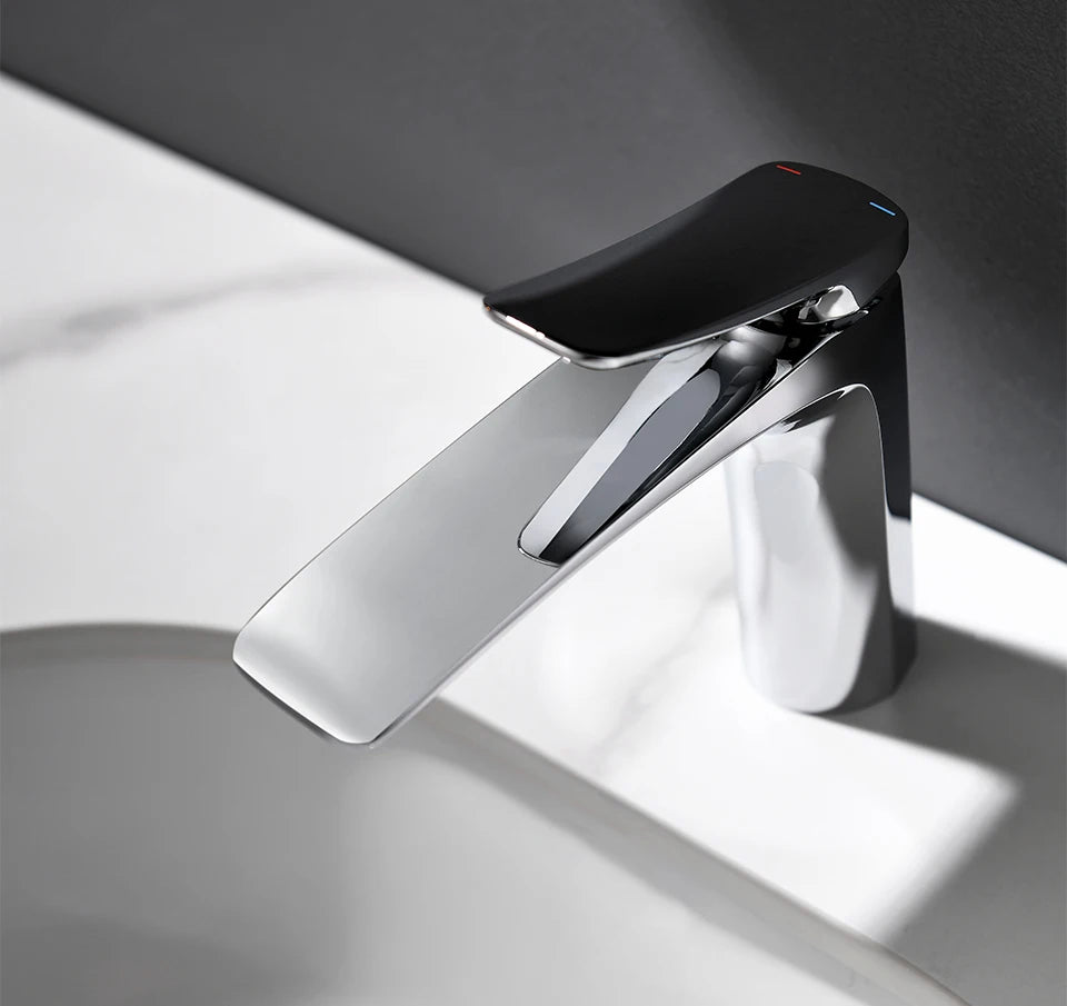 VGX Luxury Bathroom Faucets Basin Mixer Sink Faucet Gourmet Washbasin Tapware Hot Cold Water Tap Brass Chrome Black Brushed Gold