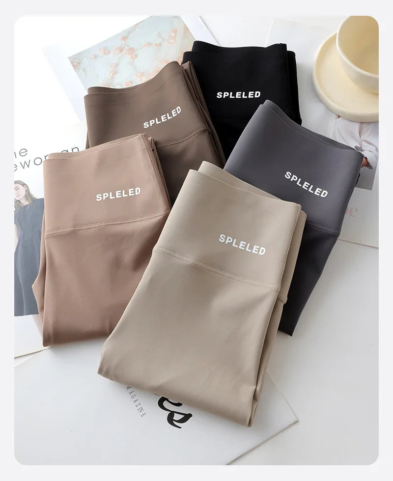 BIVIGAOS Skin-Touch Seamless Foot Pants Sharkskin Leggings Women Autumn New Fitness Sport Leggings Sexy Body Shape Shark Pants.