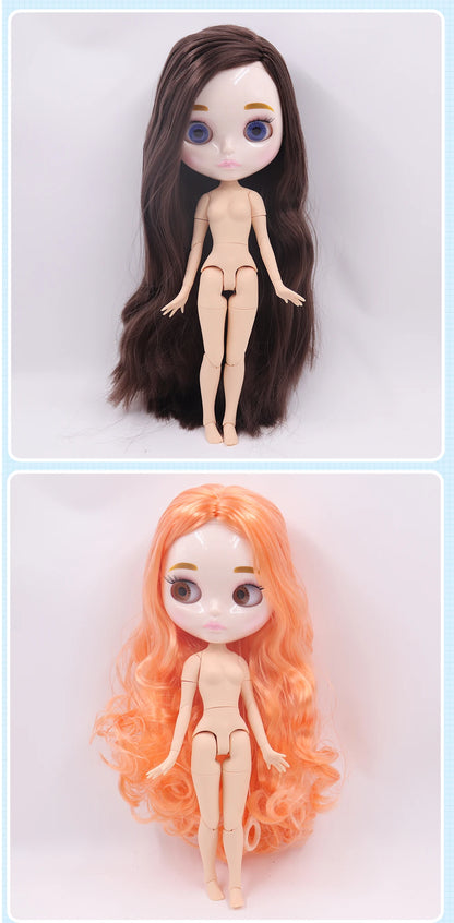 ICY DBS Blyth Doll 1/6 Joint Body 30CM BJD toys Natural shiny face with extra hands AB DIY Fashion Dolls girl gift.