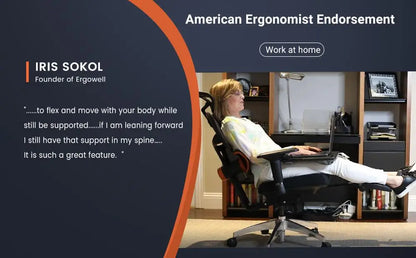 Newtral Stuhl Pro nt002 adaptive untere Rückenlehne ergonomischer Stuhl, verstellbare Armlehne Kopfstütze Fuß stütze, 4d Mesh