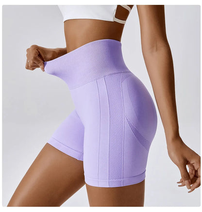 Women Shorts Seamless Sports Shorts For Women Cycling Jogging Fitness High Waist Push Up Gym Shorts Leggings Women Yoga Clothing.