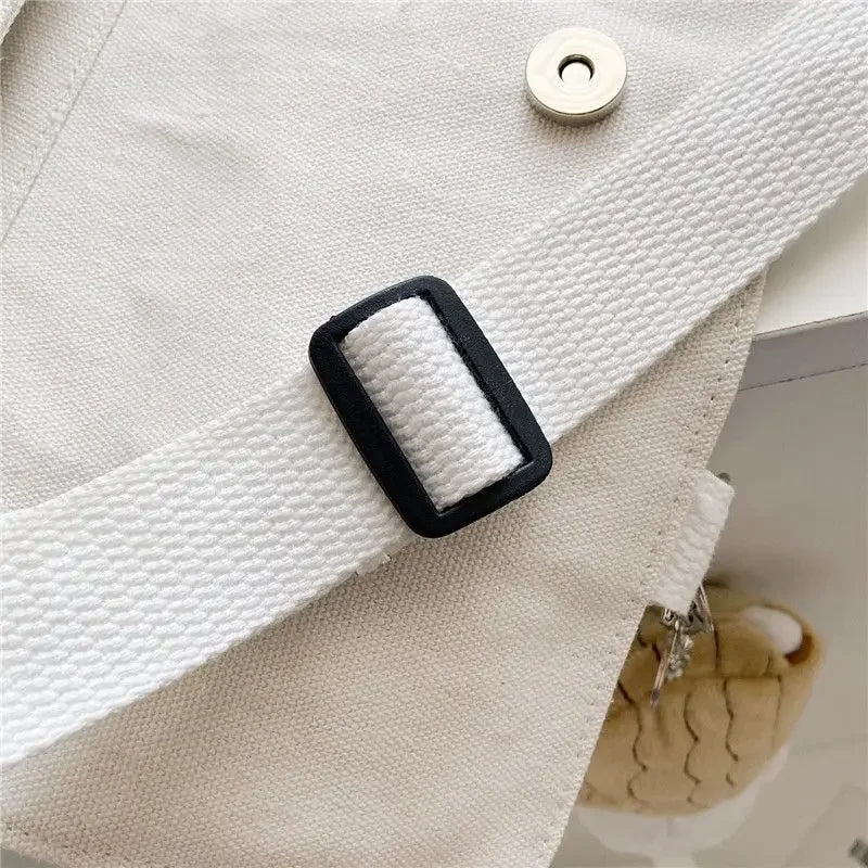 Cute Canvas Bag Wild Student Women Handbags Shoulder Bag Female Japanese Harajuku Diagonal Crossbody Bags for Girl Pouch Bolsas.