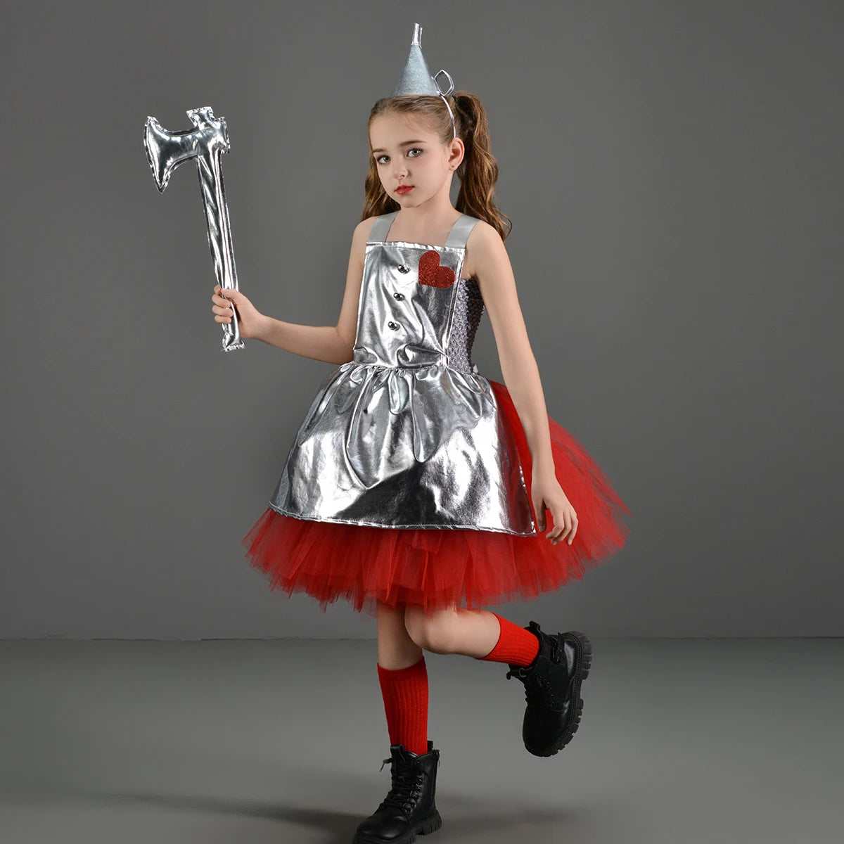 Kinder Mädchen Halloween Kostüm Zauberer von Oz Vogelscheuche Zinn Mann Löwe Hexe Prinzessin Tutu Kleid Rollenspiel Party Bühne Kleid Outfit.