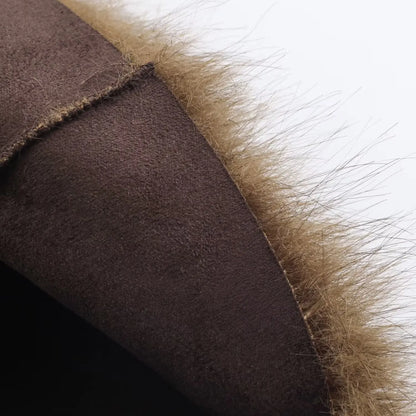 2025, Winter-Damen-Street-Fashion-Kunstpelzjacken für Damen, lange Ärmel, doppelseitig, dick, warm, neue Freizeitmäntel