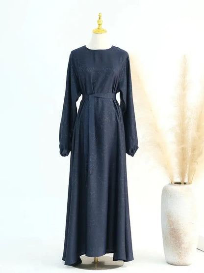 Ramadan Eid Satin Dubai Long Modest Dress Abaya Damen Islam Muslim Kaftan African Dresses For Women Kebaya Robe Femme Musulmane