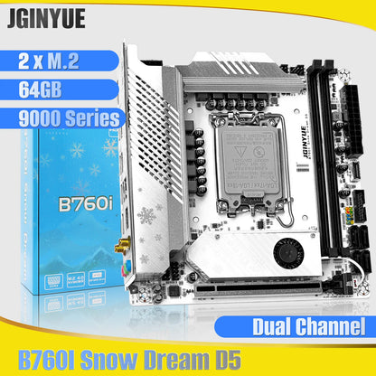 B760i ARGB WIFI DDR5 Motherboard mini ITX desktop computer 12/13 /14 generation processor DDR5 LGA1700 With WIFI6 AX201.