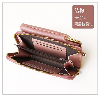 Fashion Ladies Small Crossbody Messenger Bags Women Shoulder Bag Wallet Mini PU Leather Card Holder Female Purse.