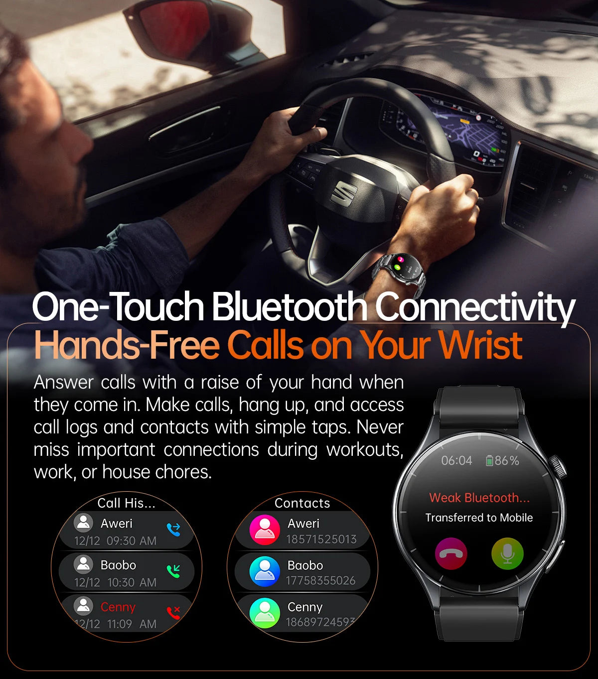 2025 New For HUAWEI Health MonitorUric Acid Blood Pressure Blood oxygen Body Analysis Smart Watch ECG+PPG Clock Smartwatch Men