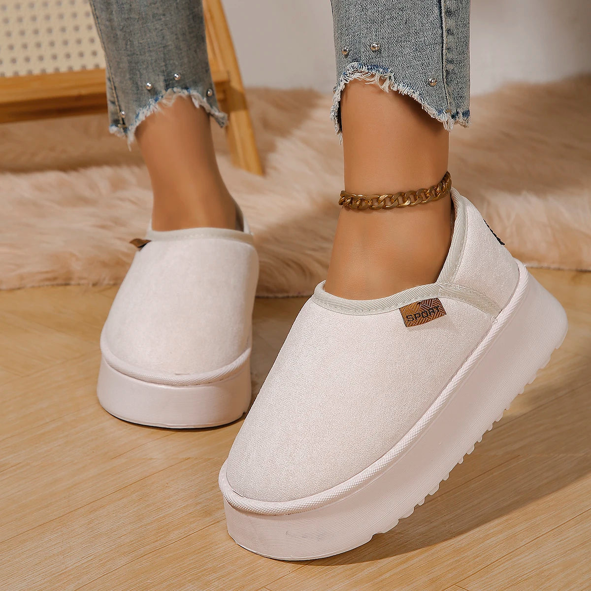 2024 New Classic Thickened Fluff Women's Snow Boots Comfortable Warm Ankle Boots Women Winter Ladies Shoes Chunky Botas Mujer.