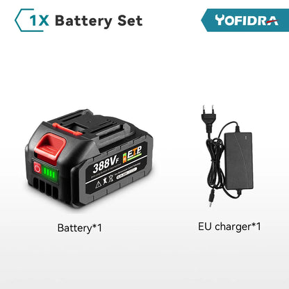 YOFIDRA 18–20 V wiederaufladbarer 22500 mAh 928 VF 388 VF 128 VF Plus Lithium-Ionen-Akku für 21 V 18 V Elektrowerkzeug-Ersatzakku