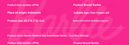 Hot High Quality Barbie Deluxe Style Dolls Pink Dress Outfit Blond Hair Knot Bow Accessories Toys For Girls Sweet Gift In Stock