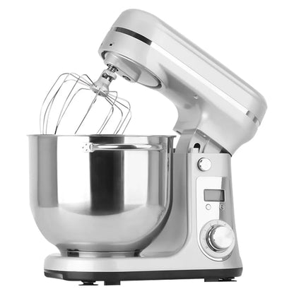 BioloMix BM601 1200W Kitchen Food Stand Mixer, Cream Egg Whisk, Cake Dough Kneader, 6L Capacity, Stainless Steel Bowl.