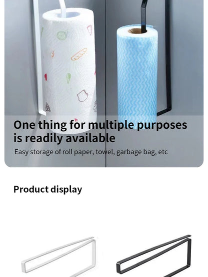 Papierrollenhalter Handtuchhalter Frischhaltefolie Lagerregal Badezimmer Kein Stanzen Lagerregal Hängeregal Küchentuchzubehör