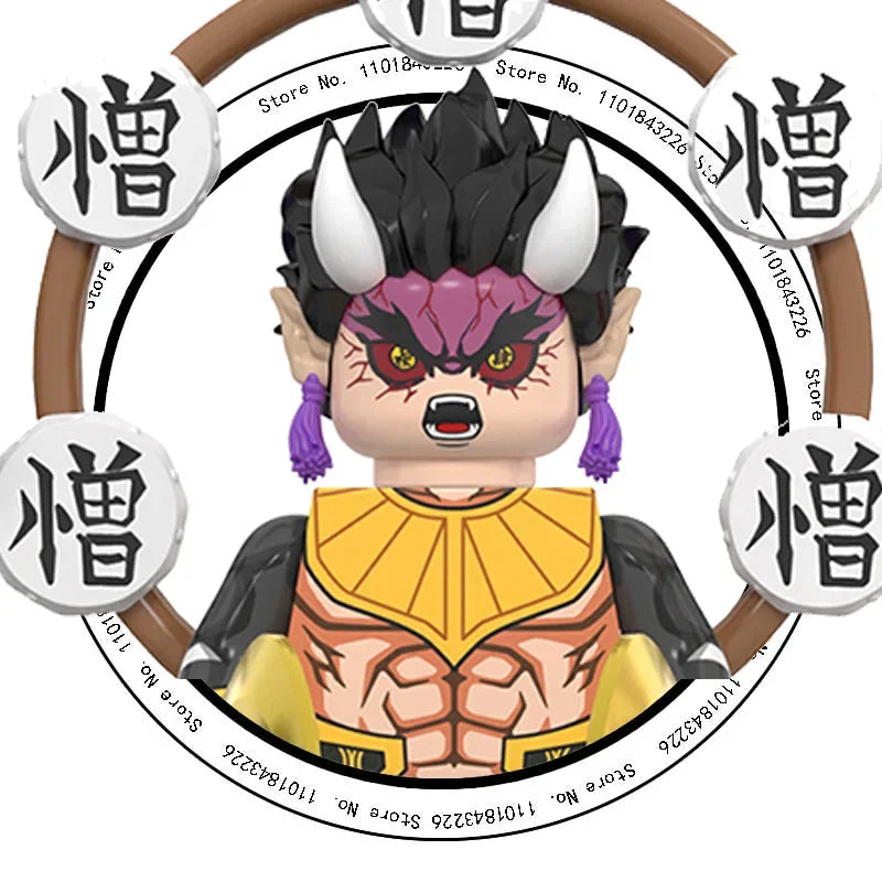 2025 Hot Toys WM6116 WM6138 Demon Slayer Blade Building Blocks Mini Action Figure Accessories Halloween Christmas Gifts for Kids.