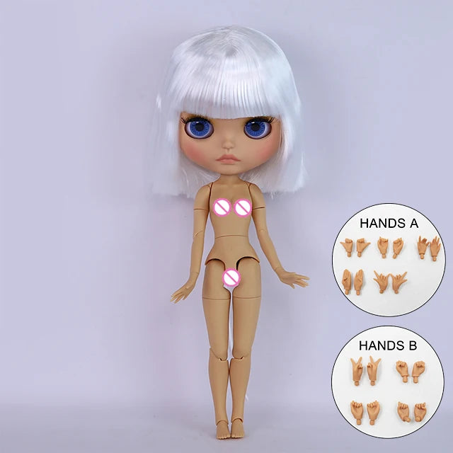 ICY DBS Blyth Doll BJD Joint Body tan Skin Matte Face Set Doll 1/6 30cm Girl Gift Anime SD
