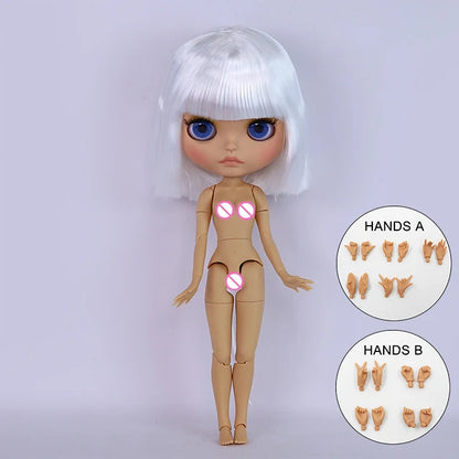ICY DBS Blyth Doll BJD Joint Body tan Skin Matte Face Set Doll 1/6 30cm Girl Gift Anime SD