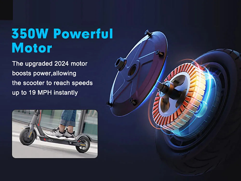 Mankeel 30KM Electric Scooter Adults 350W Foldable Electric Kick Scooter 8.5 Inch APP 10.4AH Folding E-scooter Dual Brake System.