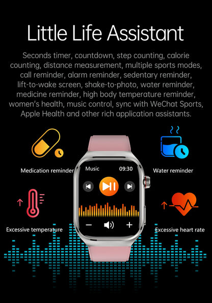 2025 New For XIAOMI Uric acid Blood lipids Smart Watch Men ECG+PPG Blood pressure Blood oxygen Bluetooth Call Health Smartwatchs