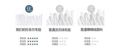 Nordic Style Geometric Printed Blanket Two Person Winter Thickened Quilt Coral Fleece Material Easy To Maintain Plush Bed Sheets.