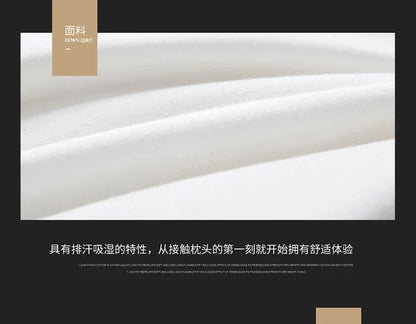 Class A cotton soybean fiber pillow core washable five-star hotel pillow adult neck protection household feather velvet pillow.