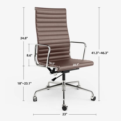 Büro Gasts tuhl gepolsterte Leder bequeme Empfangs stühle mit Rädern verstellbare drehbare rollende Büros tühle