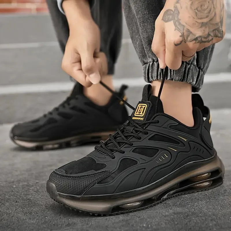 Mens Leather Sneakers Casual Walking Shoes Size 46 Male Running Outdoor Sports Lightweight Comfortable Athletic Training Jogging.