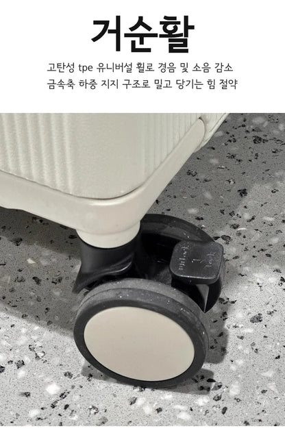 sushimu Koffer, breiter Griff, Reisekoffer für Herren, 20 24, Handgepäck, Damen, PC, Aluminiumrahmen, Trolley.