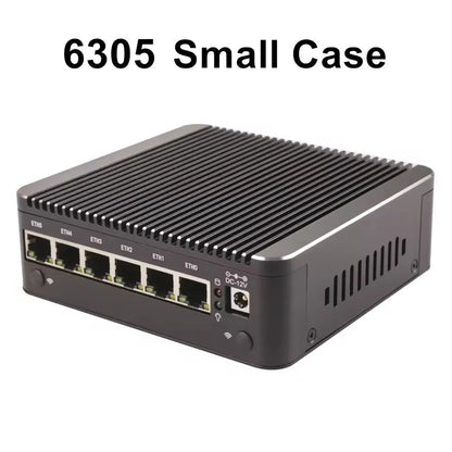 Intel N150 7505 6305 6 Lans i226-V 2.5G Firewall Soft Router DDR4 NVMe 1*COM Type-C pfSense OPNsense Fanless Mini PC Computer