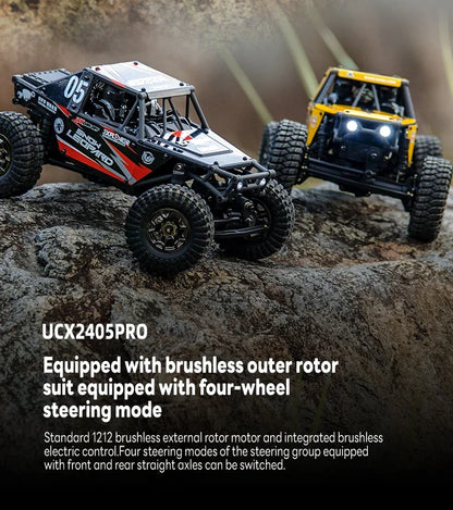 1/24 RC Crawler UDIRC UCX2405 Brushless/Brushed Motor 4WD Off-road Mini Rock Crawler Climbing Vehicle RTR RC Car Toys.