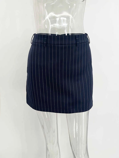 TARUXY Gestreiften Druck V-ausschnitt Band Anzug Mantel Für Frauen Langarm Tasten Büro Dame Top Elegante Weibliche Neue Blazer Outwear