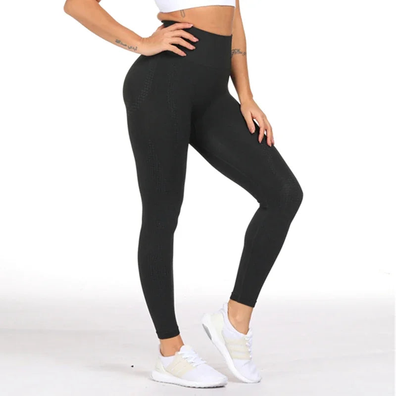 Vital Seamless Leggings Women High Waist Yoga Pants Tummy Control Workout Slim Hip Up Stretchy Leggings Booty Sport Tights.