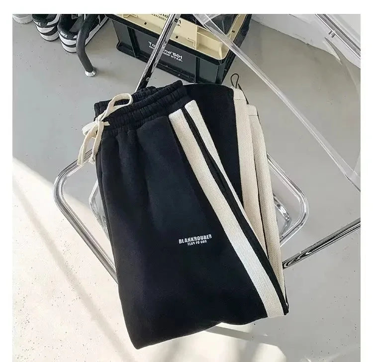 Casual Sporty Men's Hoodie Pants Set Hong Kong Style Long Sleeve Autumn Winter Loose Trendy Student Wear AE Origin China