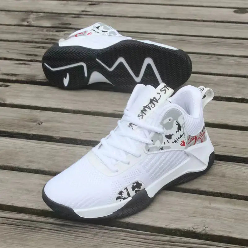 New Anti-Slip Men's Sneaker High Top Men's Basketball Shoes Luxury Comfortable Running Shoes Fashionable Versatile Casual Shoes.