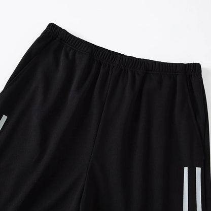 2pcs Summer Men's Quick drying Sports Suit Loose And Comfortable Round Neck Short Sleeved T-shirt Versatile Running Pocket Short