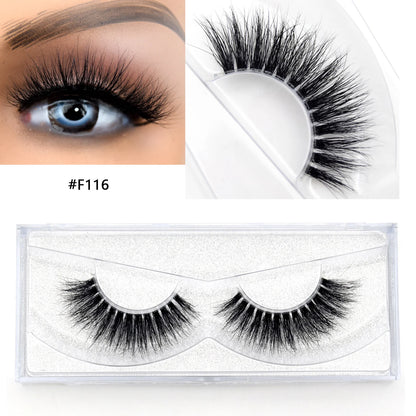 Visofree Eyelashes 3D Mink Lashes High Volume Handmade Mink False Eyelashes Thick Full Strip Lashes Cruelty Free cilios posticos
