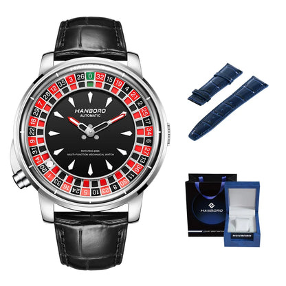 HANBORO men's fully automatic mechanical watch, roulette wheel, roulette wheel, men's watch 1001.