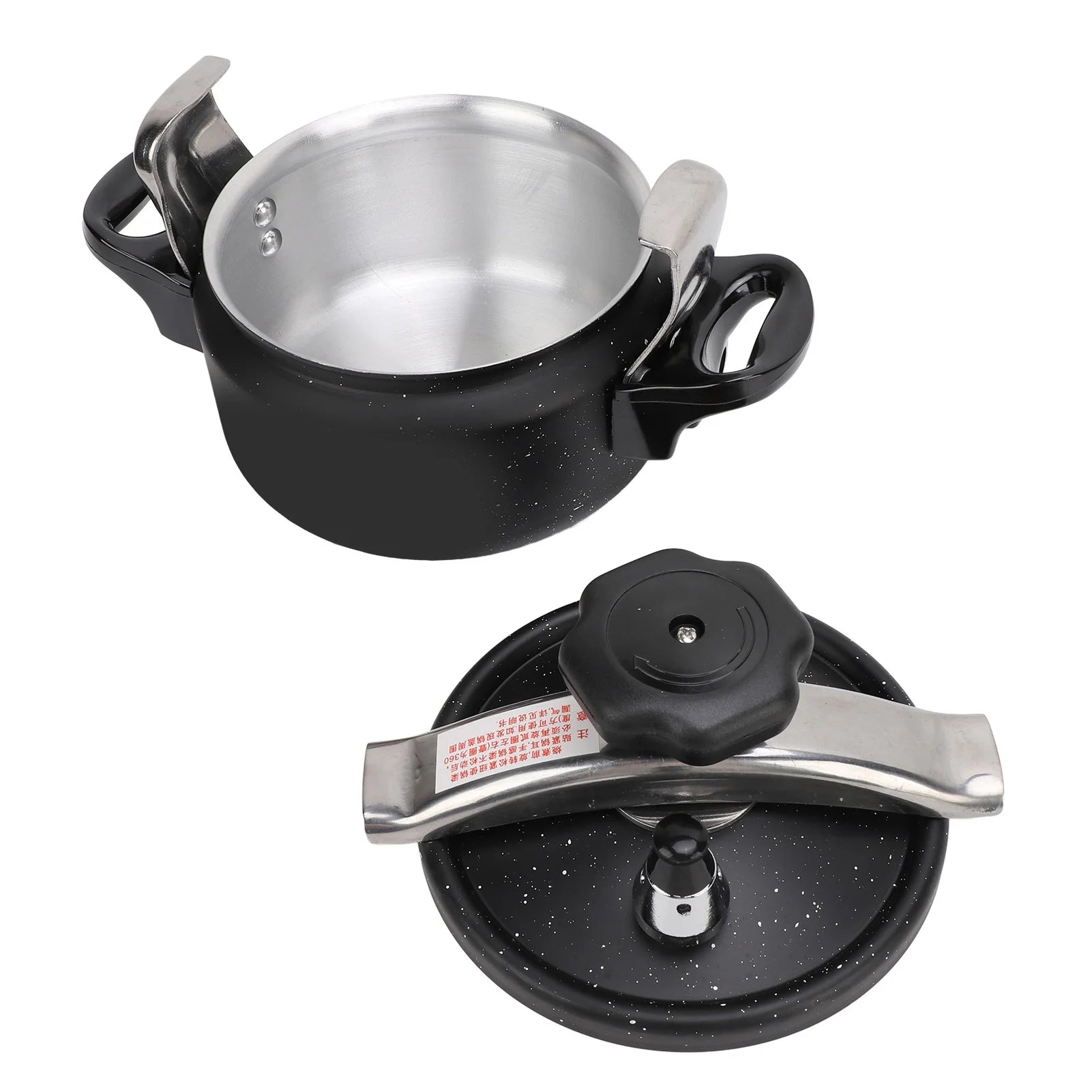 Pressure Cooker Aluminum Alloy Explosion Proof Large Capacity Compound Bottom Pressure Canner for Gas Stove Induction Cooker.