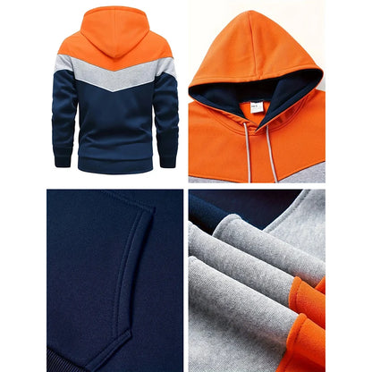 Herrenbekleidung, lässiges Sweatshirt, Anzug, Sweatshirts für Herren, tägliche dreifarbige Hoodies, heiße, hochwertige 2024, Sport-Trainingsanzug, Joggen.