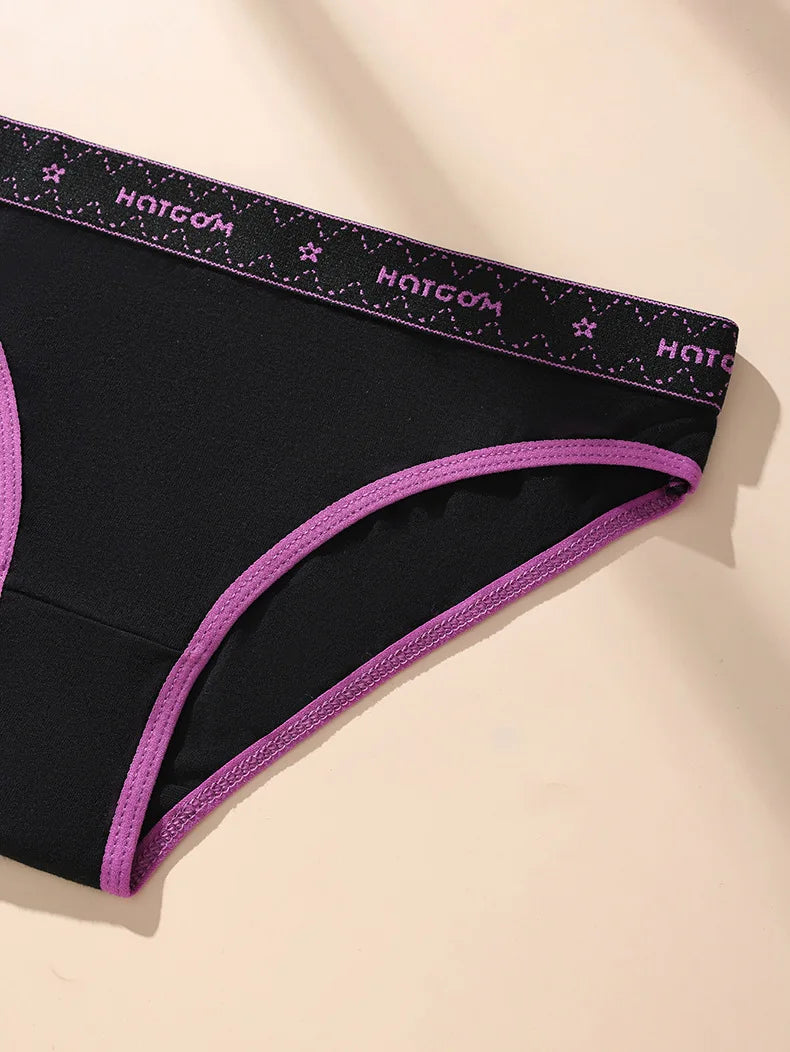 6Pcs Sexy Women Panties Soft Cotton Underpants Black Underwear Girls Briefs Female Breathable Stretch Panty Female Lingerie XS-L.