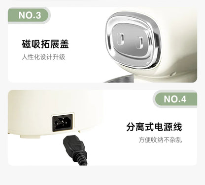 Premium Food Mixer with Dual Blades, Automatic Kneading Large Touchscreen and DC Motor for Quiet Operation 220V