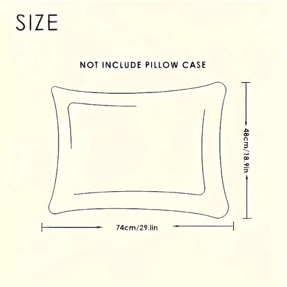 1pc 48x74CM Twisted Pillow  - Hotel Grade Neck Support Pillow Core Designed for Sleep Aid And Home Use.